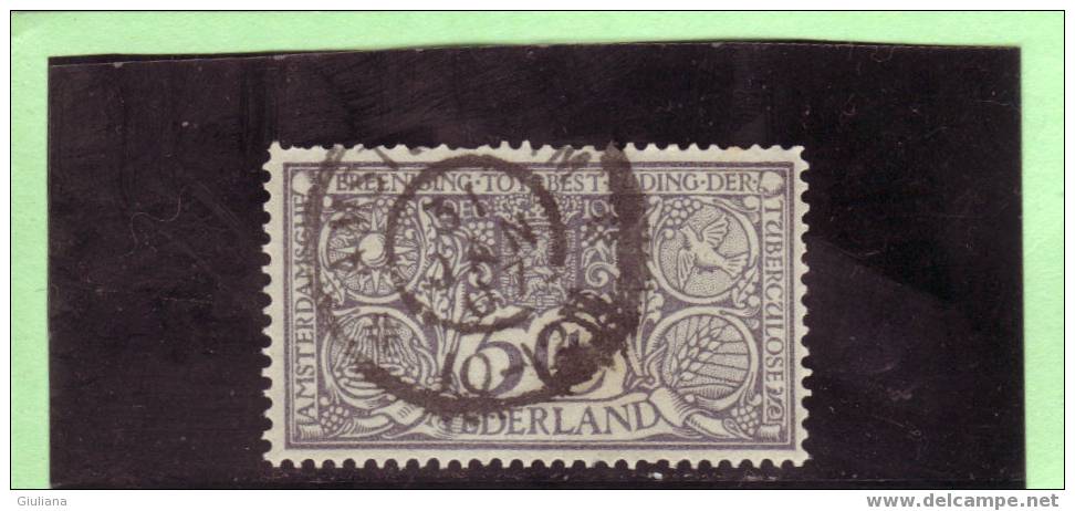 Olanda - N. 72 Used  (UNI)  1906 - Oblitérés