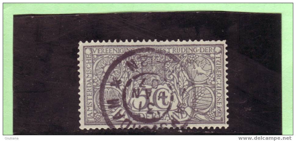 Olanda - N. 72 Used  (UNI)  1906 - Gebruikt