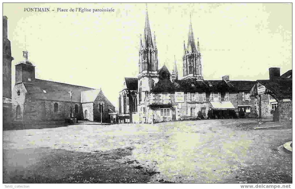 PONTMAIN - Place De L'Eglise Paroissiale - Pontmain