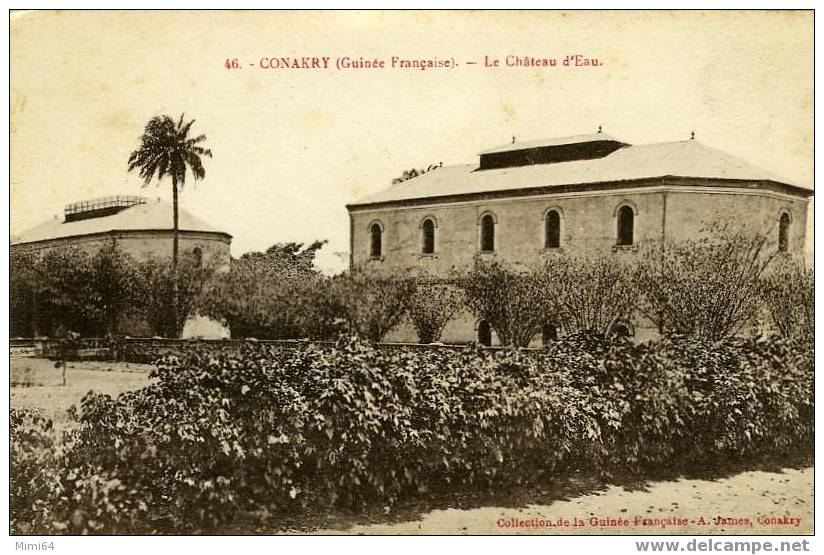 GUINEE FRANCAISE .  CONAKRY .LE CHATEAU D'EAU . - Guinée Française