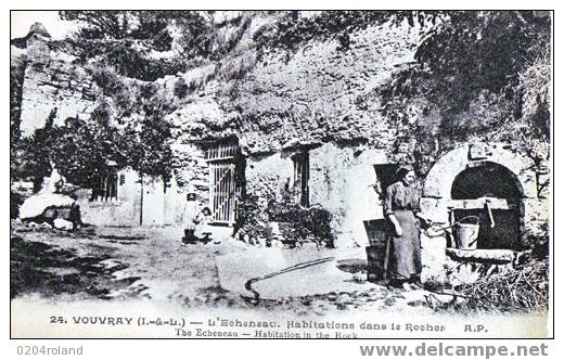 Vouvray - L'Echeneau .Habitation Dans Le Rocher - Vouvray