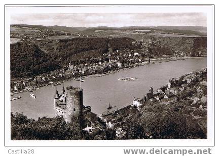 Cpsm Burg Katz ST GOAR Und St Goarshausen Am Rhein - St. Goar