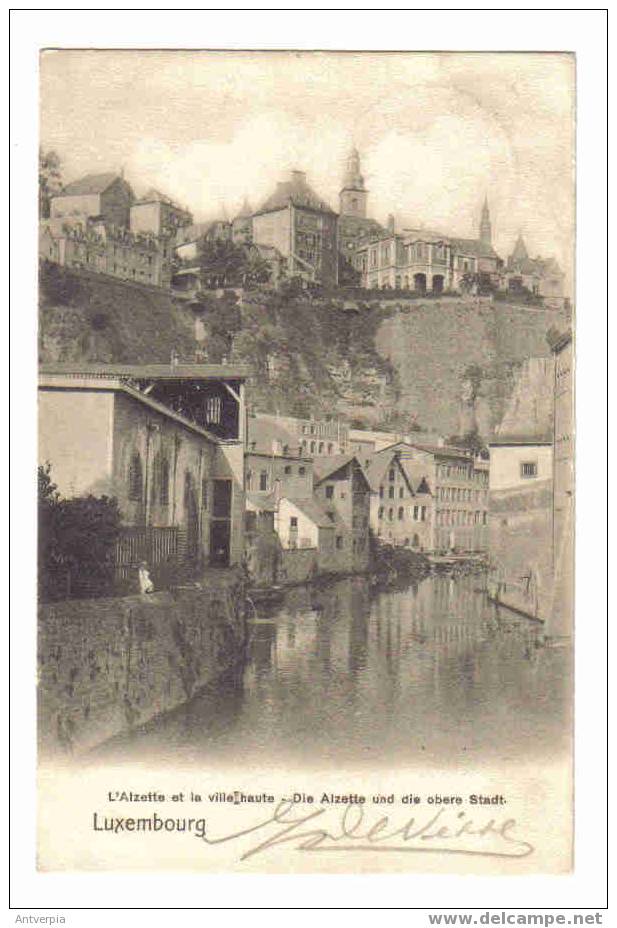 Luxembourg ,ville L'alzette Et La Ville Haute 1905 - Esch-Alzette