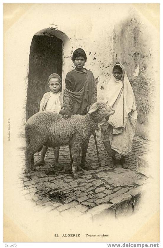 ALGERIE - TYPES ARABES - Enfants - Mouton - Children