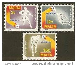 MALTA 1982 MNH Stamp(s) Soccer 663-665 #6076 - Other & Unclassified