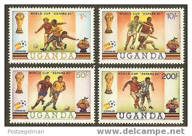 UGANDA 1981 MNH Stamp(s) Soccer 310-313 #6083 - Other & Unclassified