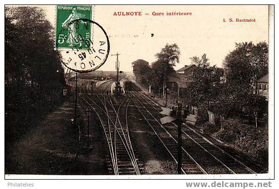 AULNOYE  GARE INTERIEURE 1909 - Aulnoye
