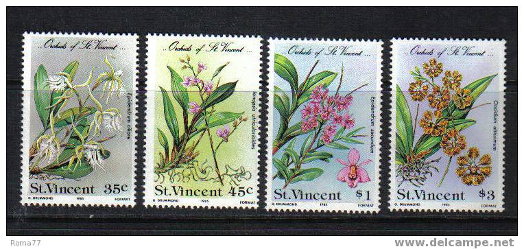 NA65 - ST. VINCENT , Orchidee N. 413/416 *** - St.Vincent (1979-...)