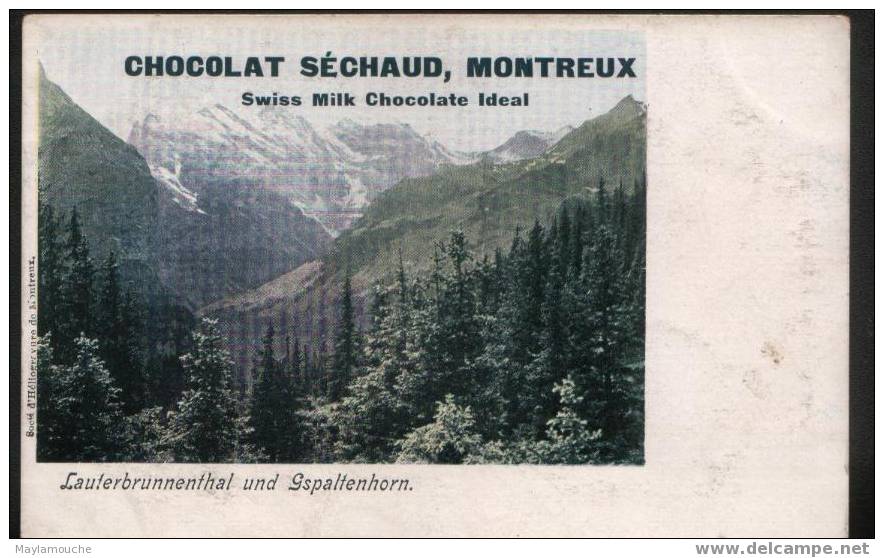 Lauterbrunnenthal Und Gspaltenhor Chocolat Sechaud Montreux - Lauterbrunnen