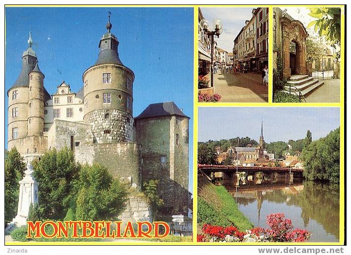 CARTE POSTALE DE MONTBELIARD - PLUSIEURS VUES 2 - Montbéliard