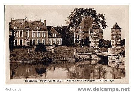 CPA 41 NEUNG SUR BEUVRON - Chateau De Villebourgeon - Le Pont Levis - Neung Sur Beuvron