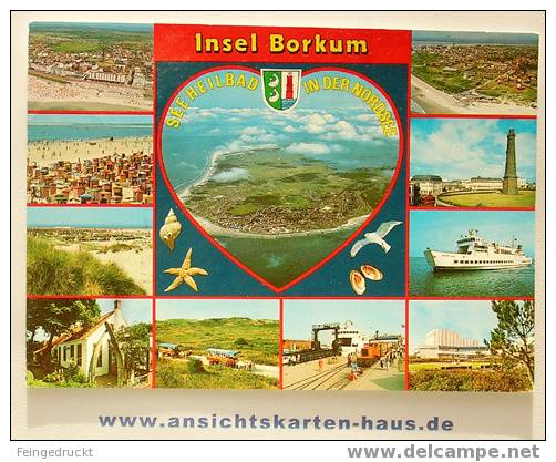 D 3268 - Insel Borkum - Color MBk, Gelaufen - Borkum