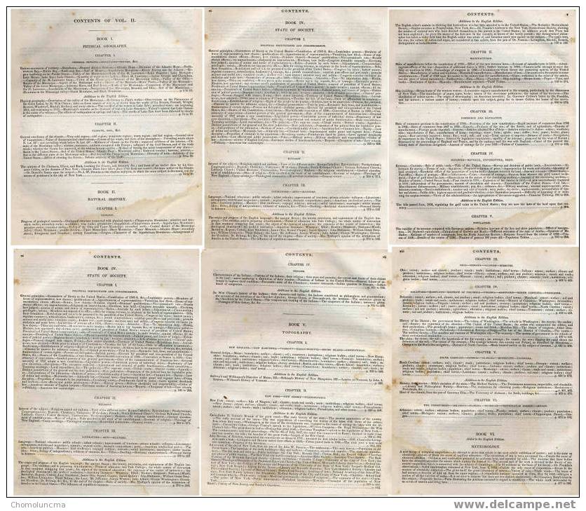 XRARE 1834 Ed HISTORY & TOPOGRAHY Of UNITED STATES Geography Geology Mineralogy Zoology Botany Agriculture Laws & Other - Etats-Unis