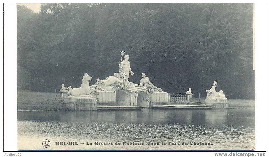Ao/Beloeil, Le Groupe De Neptune Dans Le Parc Du Château, 1922, Ed. PHOB - Belöil