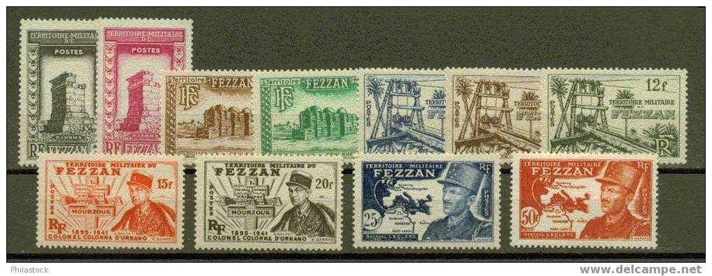 FEZZAN Nº 43 A 53 * - Unused Stamps