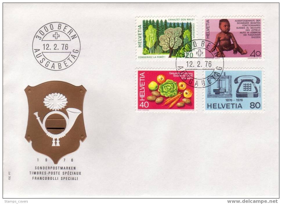 SWITZERLANDS FDC MICHEL 1069/72 €3.60 - FDC