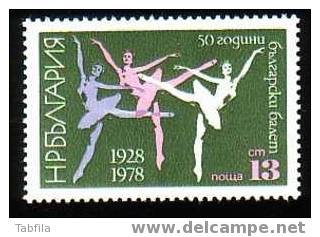 BULGARIA \ BULGARIE - 1978 - 50an.du Ballet Bulgare - 1v ** - Tanz