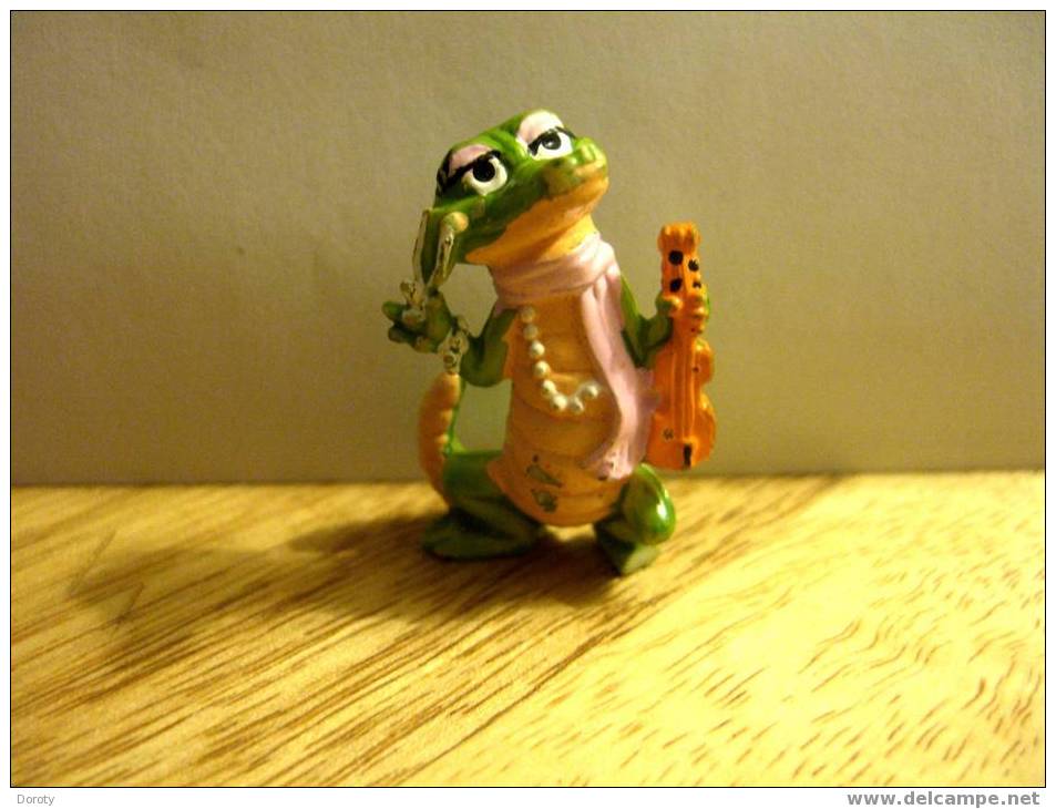 FIGURINE FERRERO CROCODILE JOUANT DU VIOLON - 1992 - Autres & Non Classés