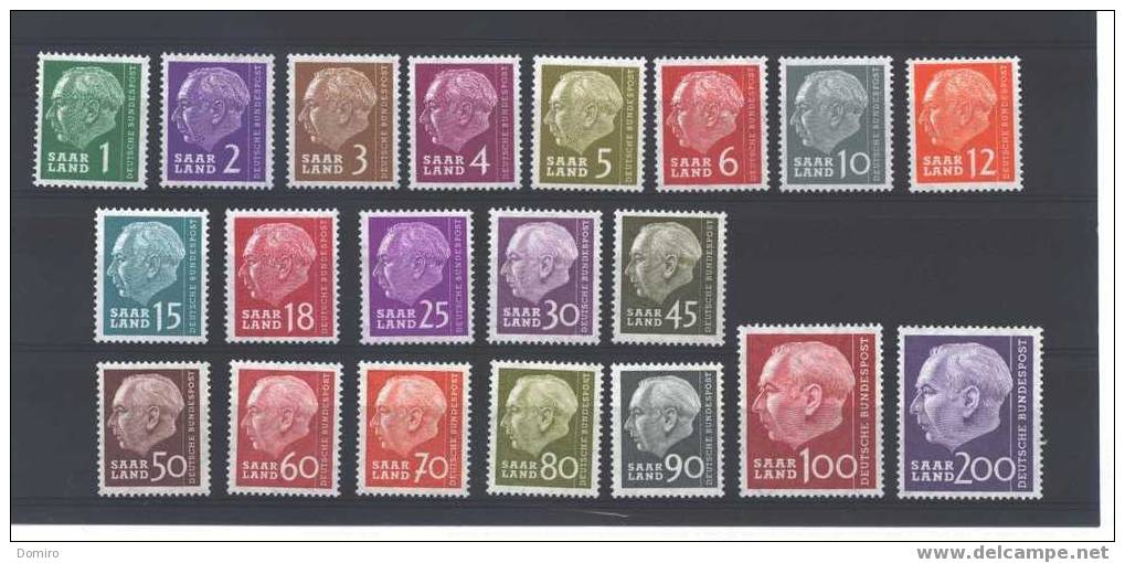 SARRE  362/81 **        Cote Y/T:   30.00 € - Unused Stamps