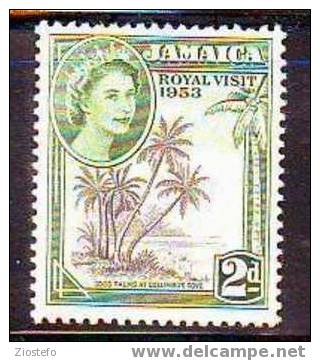 698 Jamaica: Royal Visit 1953 Yv 161 - Jamaica (1962-...)