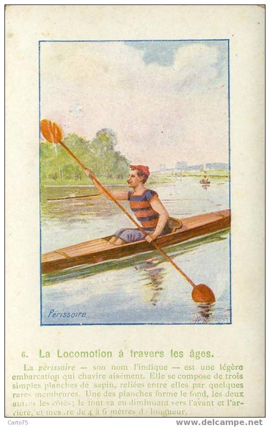 LA PERISSOIRE - AVIRON - ILLUSTRATEUR - La Locomotion à Travers Les âges - Aviron