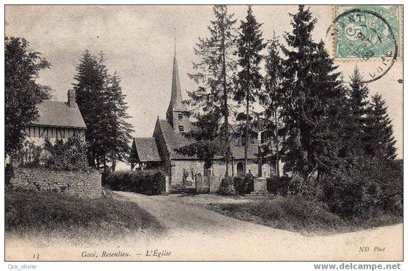61 GACE Resenleiu, Eglise, Ed ND 13, 1905 - Gace