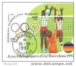 Madagascar - Block Gestempelt / Miniature Sheet Used (B060) - Estate 1992: Barcellona