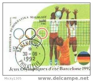 Madagascar - Block Gestempelt / Miniature Sheet Used (B060) - Summer 1992: Barcelona