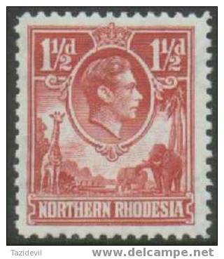 Northern Rhodesia - 1938 King George VI. Scott 29. Mint Hinged - Rhodésie Du Nord (...-1963)