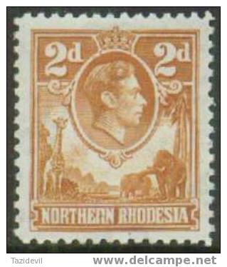 Northern Rhodesia - 1938 King George VI. Scott 31. Mint Hinged - Northern Rhodesia (...-1963)