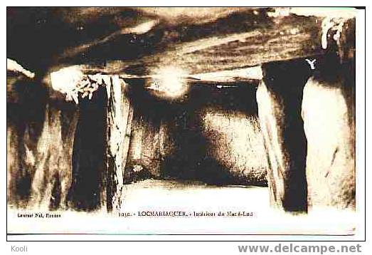 T608MEG-32 Mégalithes - LOCMARIAQUER Intérieur Du Mané-Lud - Laurent N° 3030 - Dolmen & Menhirs