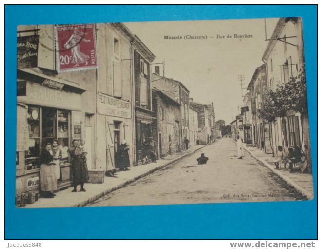 16) Mansle - Drogerie Laurent - Restaurant Meunier Dans La Rue De Bouviers  -  Tres Belle Carte - Mansle