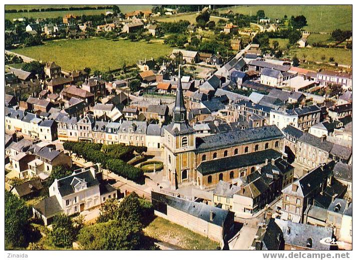 CARTE POSTALE DE ST ROMAIN DE COLBOSC - VUE AERIENNE - L EGLISE ET LE CENTRE - Saint Romain De Colbosc