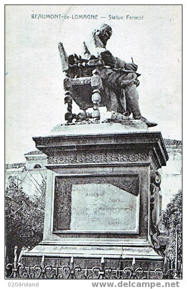 Beaumont De Lomagne - Statue Fermat - Beaumont De Lomagne