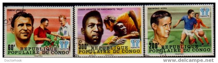 CONGO PEOPLES REPUBLIC   Scott   #  441-5   VF USED - Oblitérés