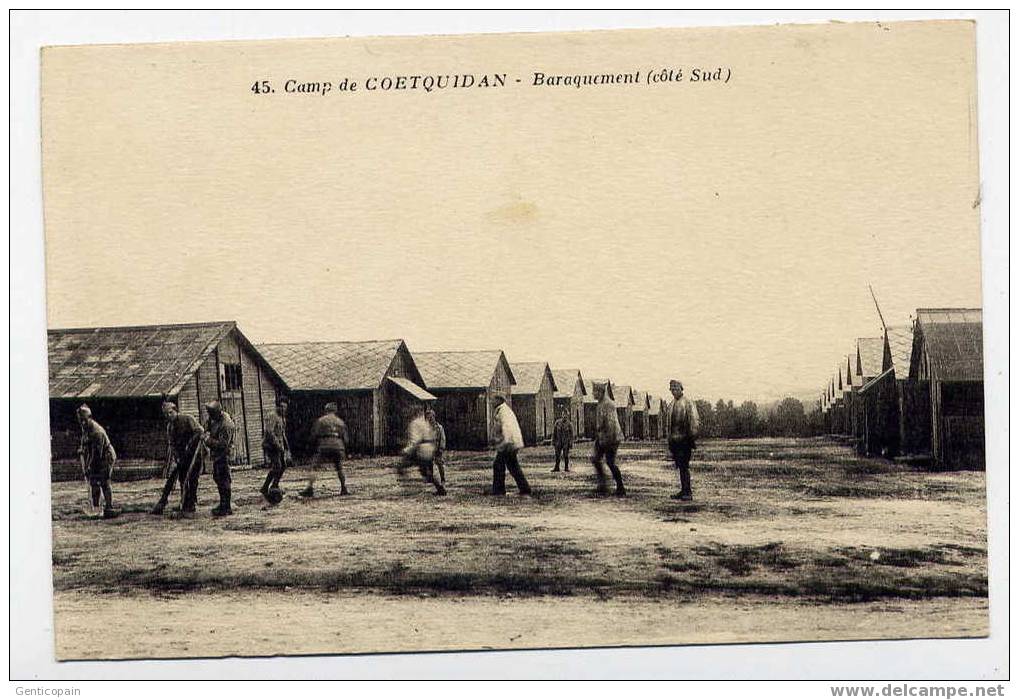 H131 - Camp De COETQUIDAN - Baraquement (côté Sud - 1927) - Guer Coetquidan