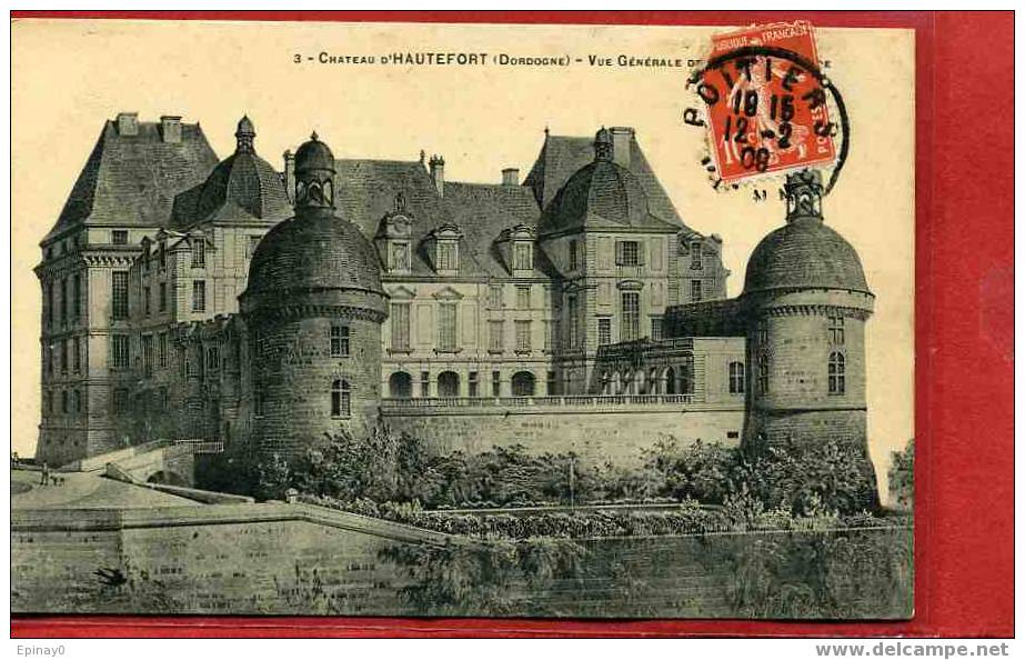 B - 24 - HAUTEFORT - Château - Vue Générale - Autres & Non Classés