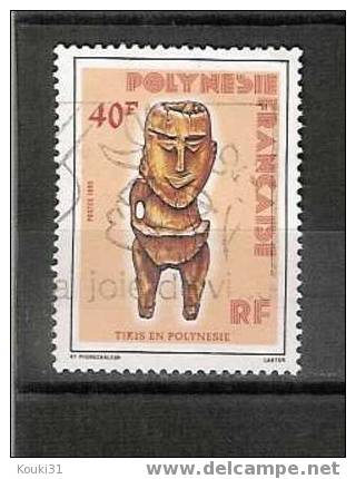 Polynésie Française YT 229 Obl: Tiki Polynésien, Statuette Isolée - 1985 - Used Stamps