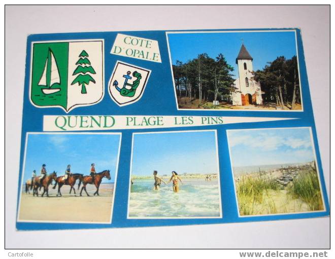 (320)  -1- Carte Postale Sur Quend Plage Les Pins  Cote D'opale - Quend