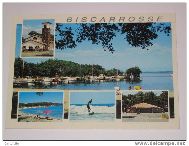 (321) -1- Carte Postale Sur Biscarosse Plage Multivues - Biscarrosse