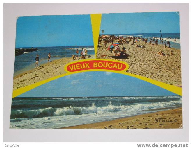 (321) -1- Carte Postale Sur Vieux Boucau 1975 Dand L'état - Vieux Boucau