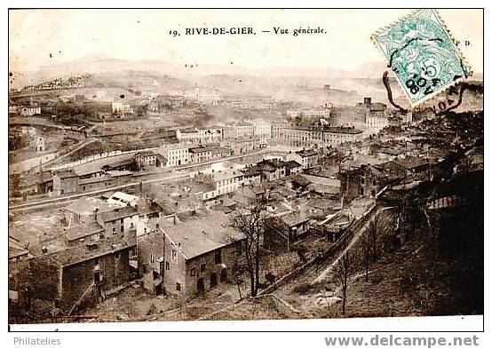 RIVE DE GIERS   VUE  GENERALE  1905 - Rive De Gier