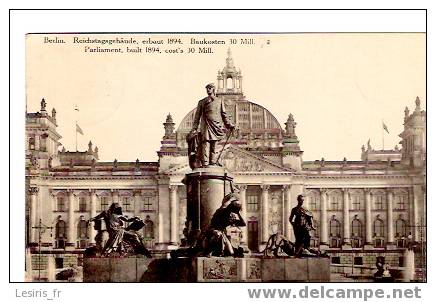 CPA - BERLIN - REICHSTAGSGEBAUDE - Tiergarten