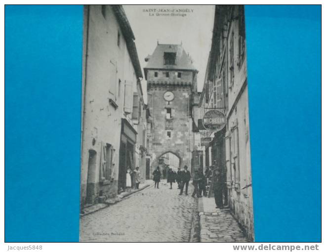 17) Saint-jean-d´angely - Michelin Deux Plaque - Rue De La Grande Horloge   - Belle Carte - Saint-Jean-d'Angely