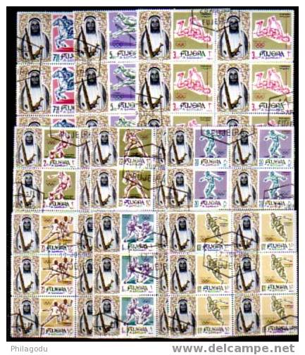 Arabie Du Sud-Est 1964, Olympique Tokio,  10 Complete Sets Used CTO - Manama