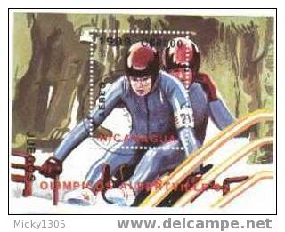 Nicaragua - Block Gestempelt / Miniature Sheet Used (B011) - Winter 1992: Albertville