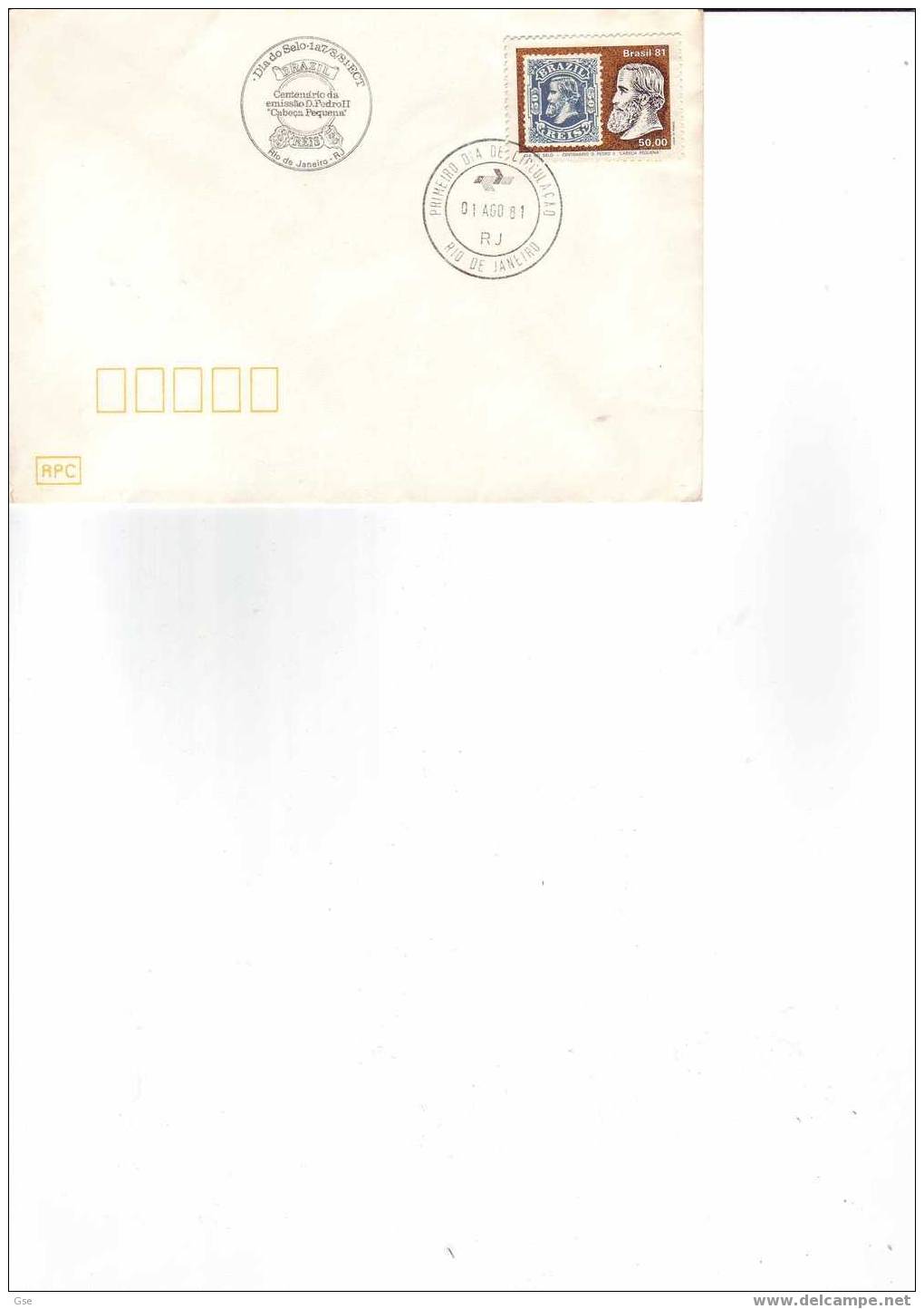 BRASILE 1981 - FDC  Yvert 1485 - Centenario Francobollo - FDC