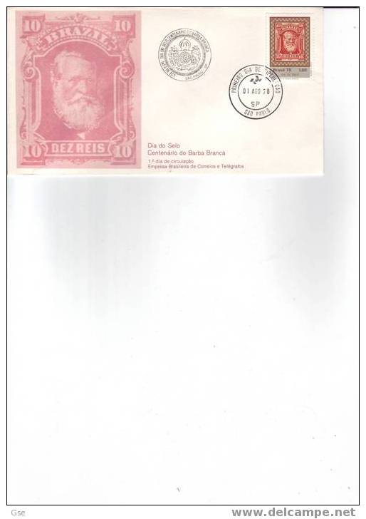 BRASILE 1978 - FDC Yvert 1319 - Annullo Speciale Illustrato - Barba Branca - FDC