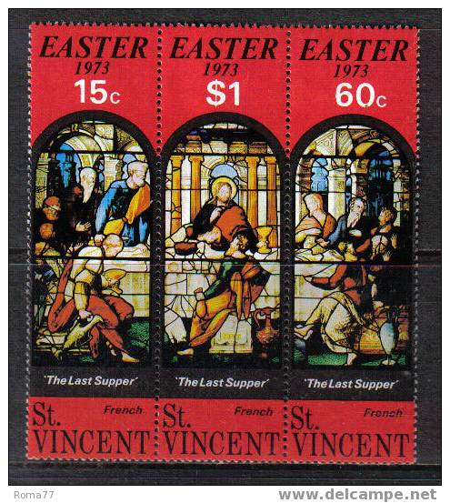 D1067 - ST. VINCENT , PASQUA 1973  N. 332/334  *** - Pascua