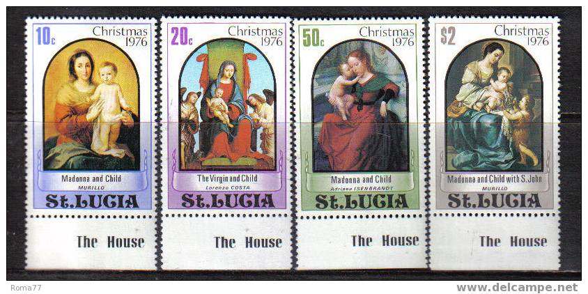 D1079 - ST. LUCIA , NATALE 1976  N. 410/413 *** - St.Lucia (1979-...)